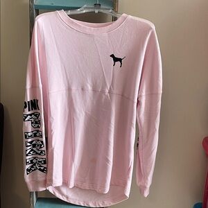Ladies PINK Victoria's Secret Light Pink Crew Neck Sweater